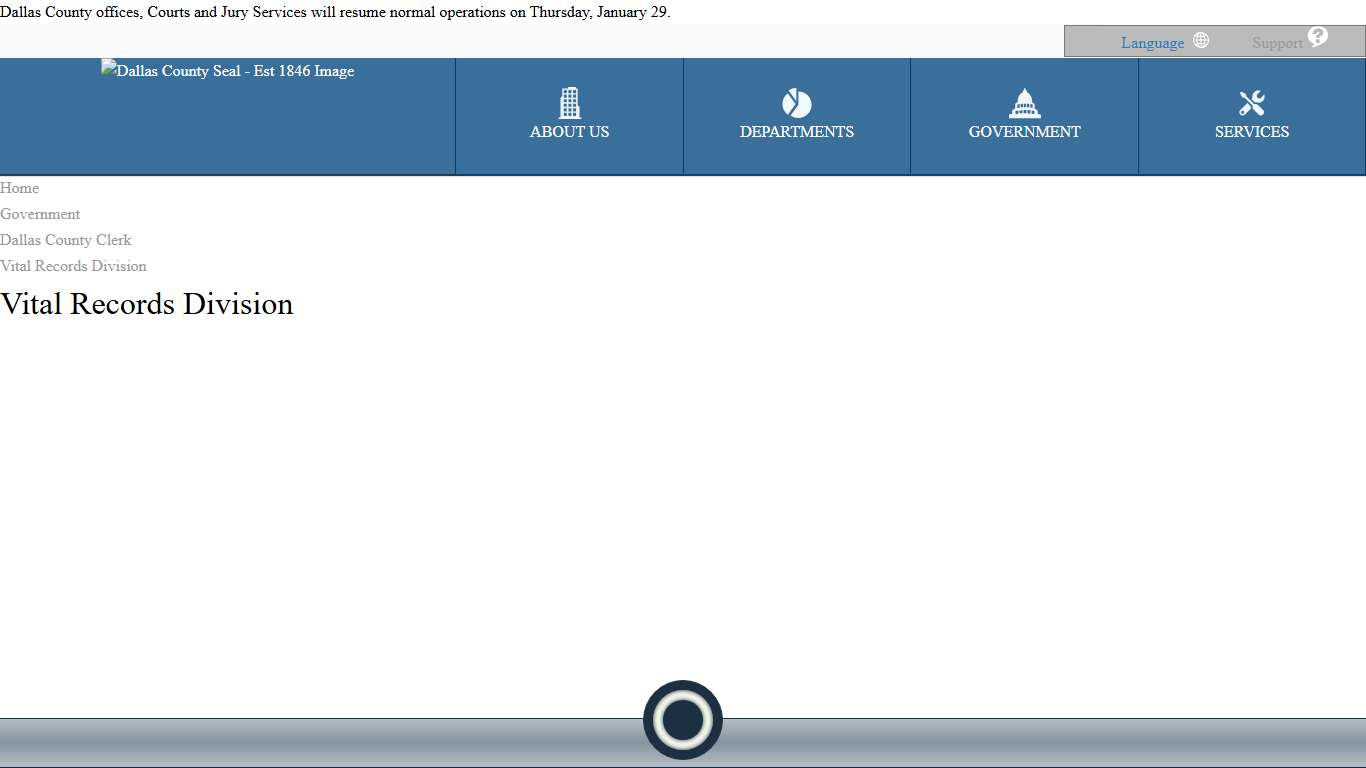 County Clerk Vital Records Division - Marriage License